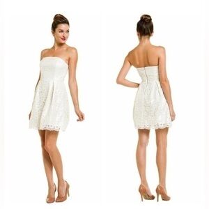 Lilly Pulitzer Mariel Cream Lace Strapless Dress